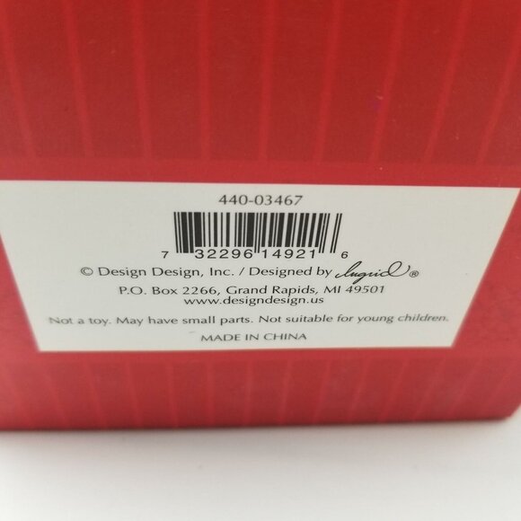 Music Lover Snowman Christmas Ornament Design Design Ingrid White New Box - Picture 2 of 7